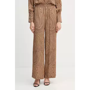 Marc Aurel pantaloni culoarea maro, lat, high waist, 1853-1002-24812 imagine