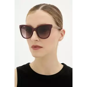 Love Moschino ochelari de soare culoarea bordo, MOL097/S imagine