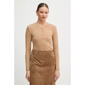 Marc Aurel longsleeve culoarea bej, 7705-7001-73918 imagine