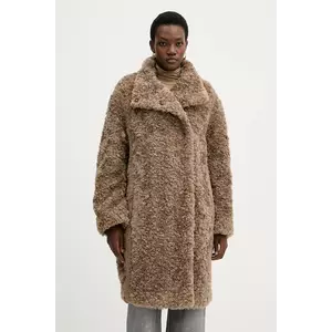 BOSS palton din lână culoarea bej, 50548340 imagine