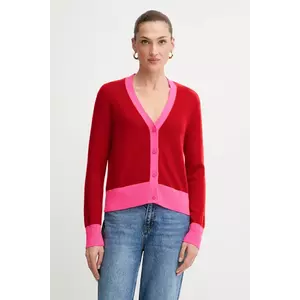 FROM FUTURE cardigan din cașmir culoarea roșu, light, WPC00884 imagine