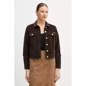 Dkny geacă culoarea maro, de tranziție, DJ5J6205 imagine