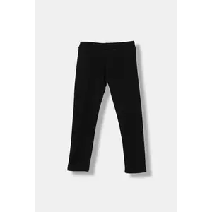 United Colors of Benetton leggins copii culoarea negru, uni, 3K1CCF03M imagine