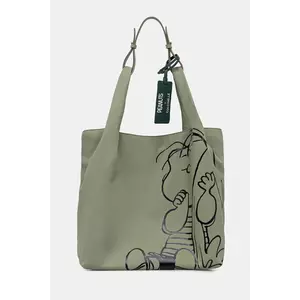 Coccinelle poșetă PEANUTS culoarea verde, T1E.11.01.01 imagine