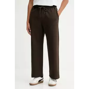 Hollister Co. pantaloni de trening culoarea maro, uni, KI334-5137-478 imagine