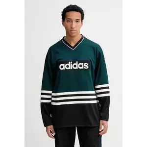 adidas Originals longsleeve Hockey Jersey cu imprimeu, JV8467 imagine