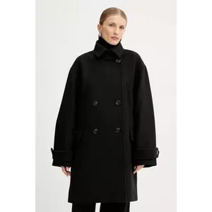 BOSS Orange haină cu lână culoarea negru, 50548650 imagine