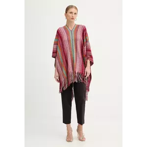 Missoni poncho de lână culoarea roșu, light, POQYWMDA224 imagine