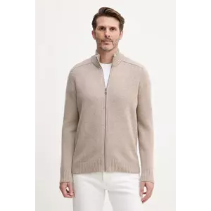 United Colors of Benetton cardigan din lână culoarea bej, 1006U501C imagine