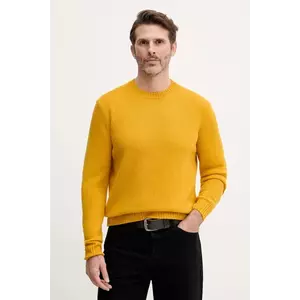 United Colors of Benetton pulover de lână culoarea galben, 103MU10B5 imagine