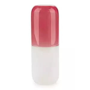 Balvi sticlă și pahar pentru apă Water Pill 550 ml culoare roz imagine