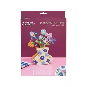 Graine Creative kit de decorare pentru vaze DIY Diamond Painting 19, 5 x 5 x 24, 5 cm multicolor imagine