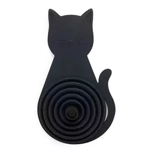 Balvi pâlnie pliabilă Meow 16 x 8, 2 x 2, 8 cm culoare neagră imagine