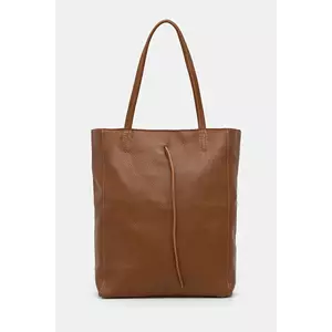 Answear.LAB poseta de piele culoarea maro imagine