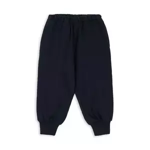 Konges Sløjd pantaloni de trening din bumbac pentru copii LOUPY LOU SWEAT PANTS OCS culoarea bleumarin, uni, KS104349 imagine