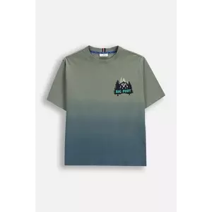 Coccodrillo tricou de bumbac pentru copii culoarea verde, cu imprimeu, YETI BOY JUNIOR imagine