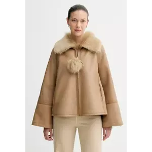 By Malene Birger geacă de piele reversibilă ODELLIES culoarea maro, de tranziție, Q72585001 imagine