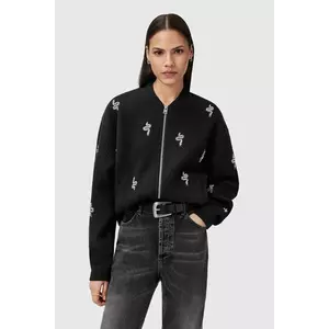AllSaints geacă RHEA culoarea negru, de tranziție, oversize, W172JD imagine