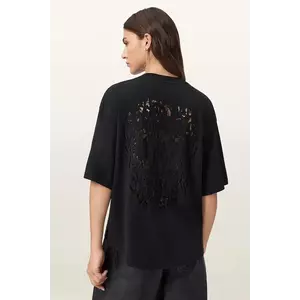 AllSaints tricou din bumbac CRANEO culoarea negru, W065JD imagine