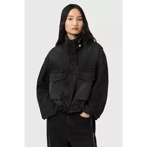 AllSaints geacă jeans CLAY culoarea negru, de tranziție, W118OD imagine