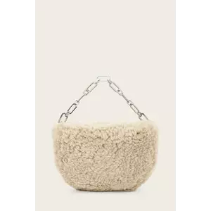 AllSaints geantă de lână MADEA culoarea bej, W221XD imagine