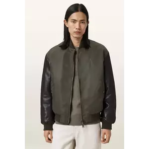 AllSaints geacă bomber MYLER culoarea maro, de tranziție, M014LC imagine