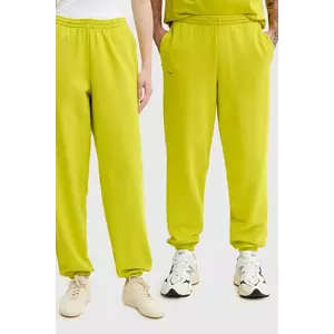 Pangaia pantaloni de trening din bumbac culoarea verde, uni, 10000295 imagine