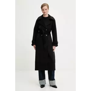 Abercrombie & Fitch palton culoarea negru, KI144-5191-900 imagine