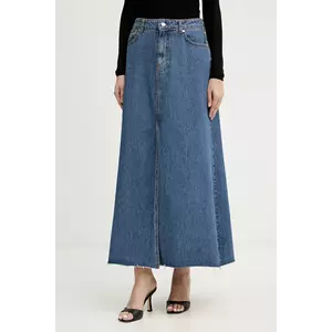 Silvian Heach fustă jeans KEBE maxi, evazați, GPA25142GO imagine