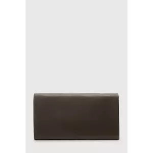 AllSaints portofel de piele HARLUNA culoarea maro, W208XD imagine