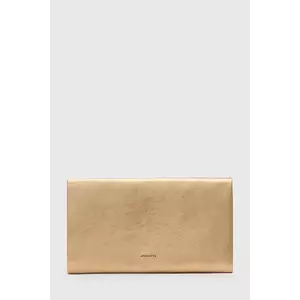 AllSaints portofel de piele HARLUNA culoarea auriu, W208XD imagine