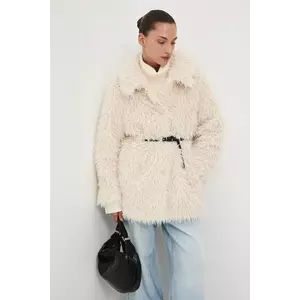 Medicine geaca culoarea bej, de tranzitie, oversize imagine