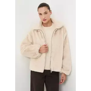 Medicine geaca culoarea bej, de tranzitie, oversize imagine