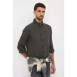 Medicine camasa culoarea verde, cu guler button-down, slim imagine