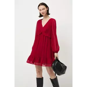 Medicine rochie culoarea rosu, mini, evazati imagine