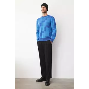 Medicine pantaloni culoarea negru, cu fason chinos imagine