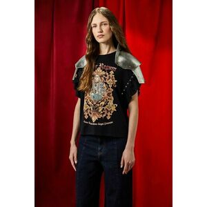 Medicine tricou din bumbac culoarea negru imagine