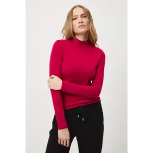 Medicine longsleeve culoarea rosu, cu turtleneck imagine