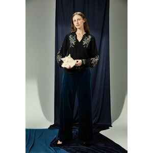 Medicine bluza culoarea negru, cu imprimeu imagine