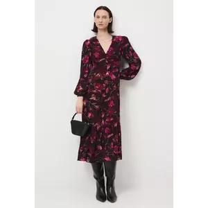 Medicine rochie culoarea negru, midi, evazati imagine