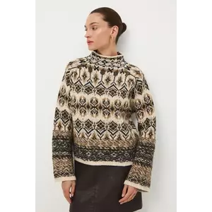 Medicine pulover din amestec de lana călduros, cu turtleneck imagine