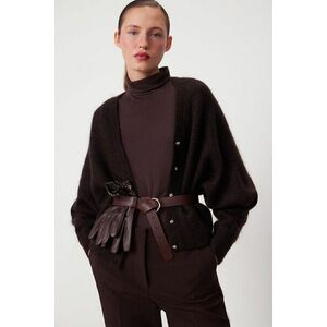 Medicine cardigan culoarea maro imagine