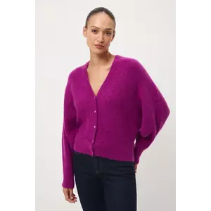 Medicine cardigan culoarea violet imagine