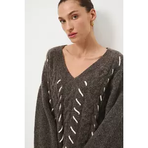 Medicine pulover culoarea maro imagine