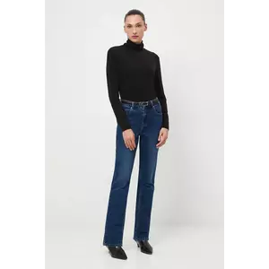 Medicine mânecă lungă cu lână culoarea negru, cu guler imagine