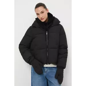 Medicine geaca culoarea negru, de iarna, oversize imagine