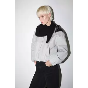 Medicine esarfa din amestec de lana culoarea negru, neted imagine