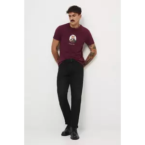 Medicine tricou culoarea bordo, cu imprimeu imagine