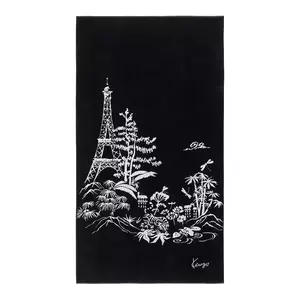 Kenzo prosop de plajă K ESTAMP 90 x 160 cm culoarea negru imagine