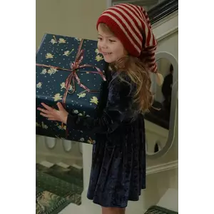 Konges Sløjd rochie fete CARLITO DRESS GRS culoarea bleumarin, mini, evazati, KS104243 imagine